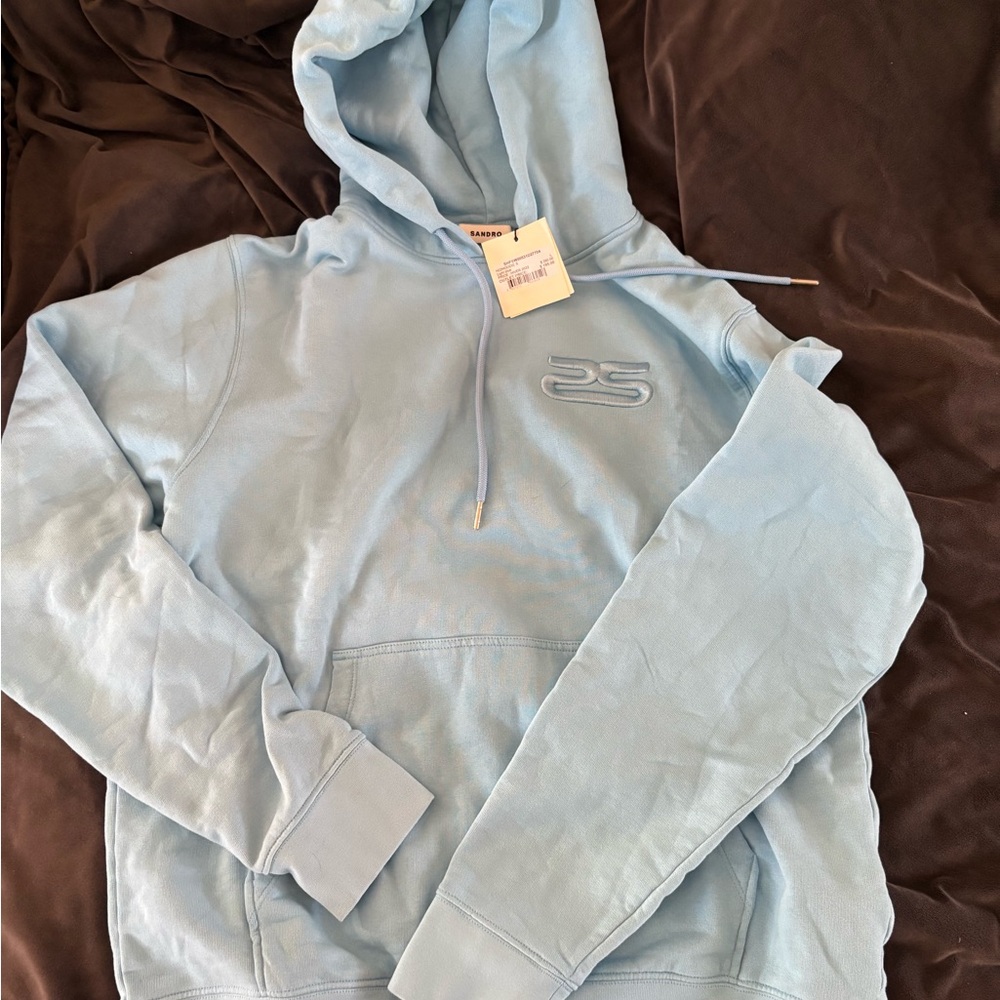 Sandro Sky Blue Hoodie for Men